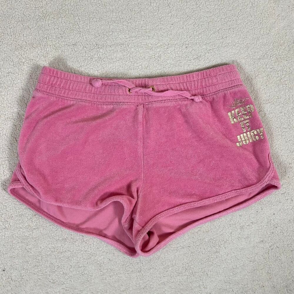 Keep It Juicy Pink Velour Shorts